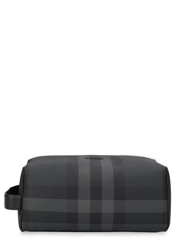 Check Print Toiletry Bag - BURBERRY - Modalova