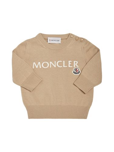 Strickpullover Aus Baumwolle - MONCLER - Modalova