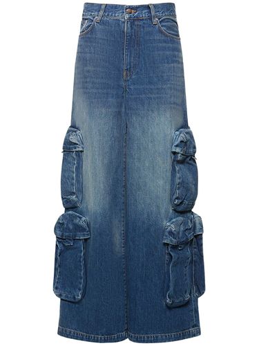 Jeans Cargo Vita Alta Larghi In Denim - AMIRI - Modalova