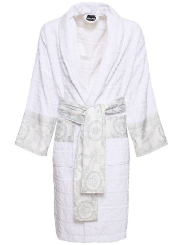 Cotton Bathrobe - VERSACE - Modalova