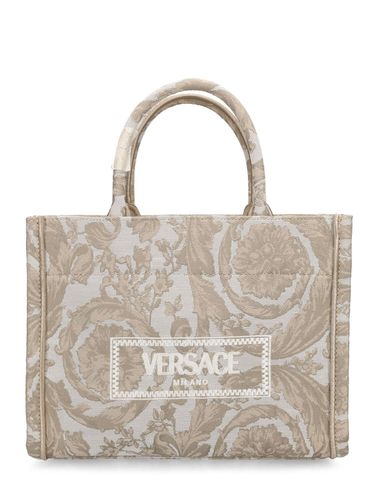 Bolso Tote Pequeño Barocco De Jacquard - VERSACE - Modalova