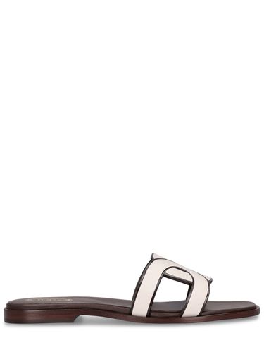 Leather Flat Slides - TOD'S - Modalova