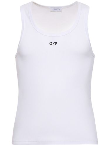 Tank Top De Algodón - OFF-WHITE - Modalova