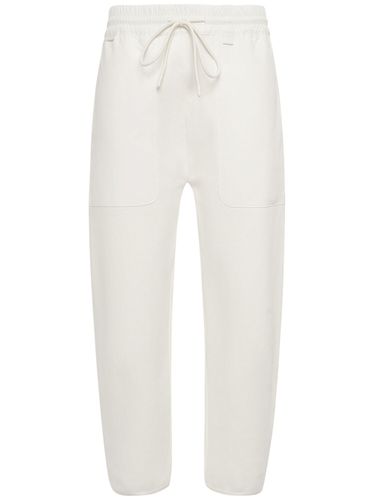 Pantaloni Jogging In Cotone - MONCLER - Modalova