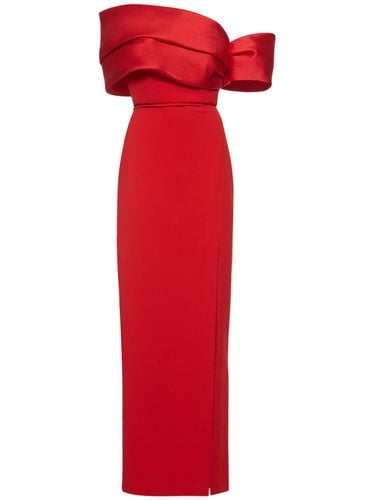 Alexis Satin & Crepe Long Dress - SOLACE LONDON - Modalova