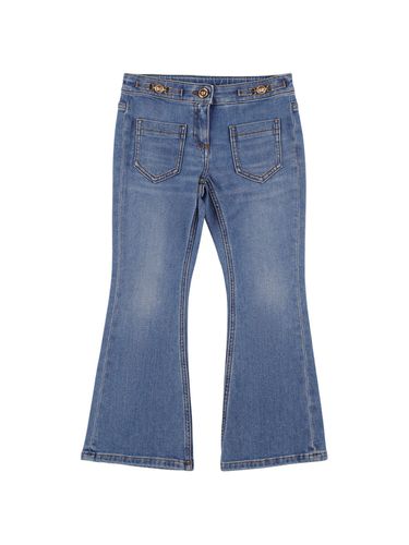 Jeans De Denim De Algodón - VERSACE - Modalova