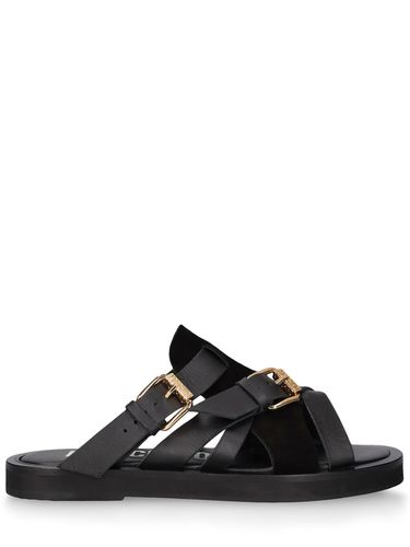 Leather Sandals - MOSCHINO - Modalova