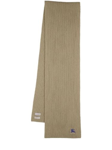 Ekd Logo Cashmere Scarf - BURBERRY - Modalova