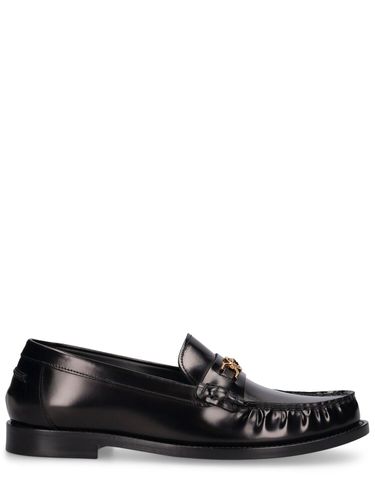 Mm Hohe Loafers Aus Leder - VERSACE - Modalova