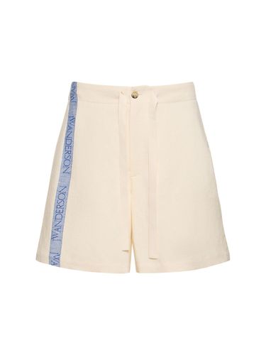 Wide Linen & Cotton Shorts - JW ANDERSON - Modalova