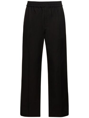 Pantaloni In Misto Cotone Stretch / Coulisse - VALENTINO - Modalova