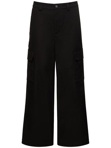 Pantaloni Cargo In Tela Di Cotone Stretch - VALENTINO - Modalova