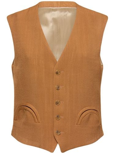 Gilet Santana Peanut Feral In Viscosa - BLAZÉ MILANO - Modalova