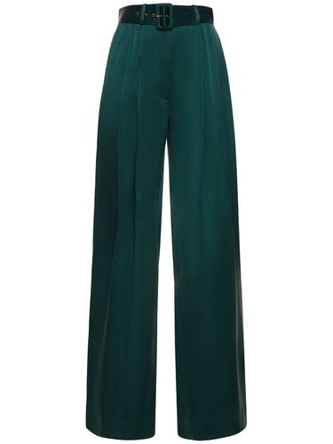 Pantalones Anchos De Satén De Seda - ZIMMERMANN - Modalova