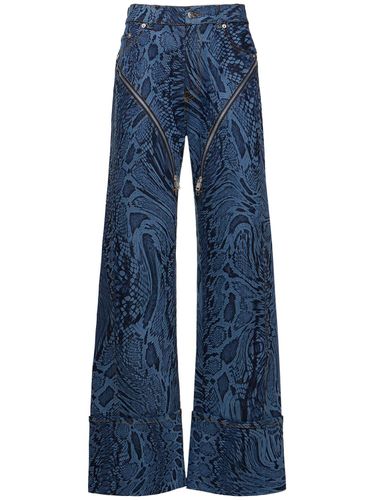 Gerade Jeans Aus Denim „laser Snake“ - MUGLER - Modalova