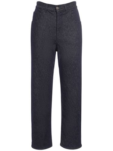 Cropped Denim Jeans - MONCLER - Modalova