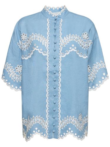 Camisa De Algodón Bordada - ZIMMERMANN - Modalova