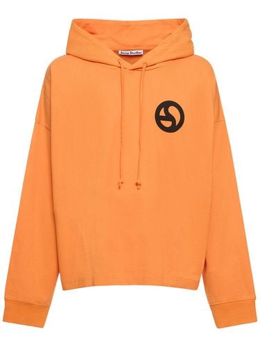 Hoodie Aus Baumwolle Mit Logodruck - ACNE STUDIOS - Modalova