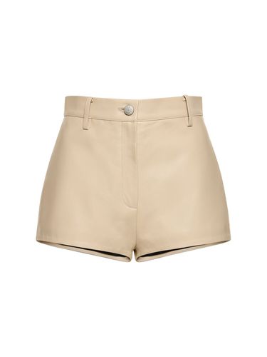 Shorts Vita Alta In Pelle - MAGDA BUTRYM - Modalova