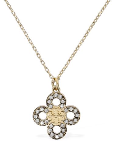 Kira Clover Pavé Pendant & Stud Set - TORY BURCH - Modalova