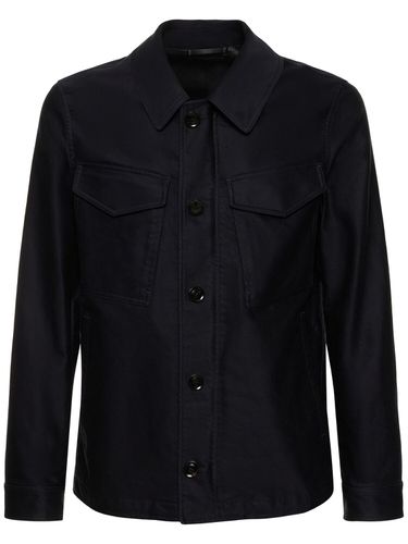 Compact Cotton Military Field Jacket - TOM FORD - Modalova