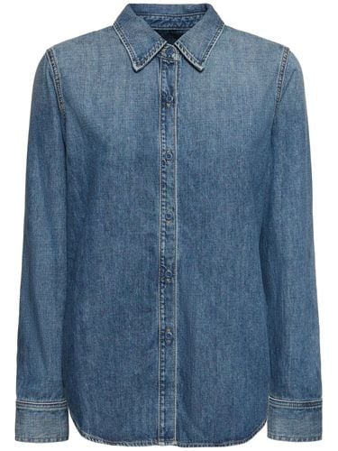 Camisa De Denim De Algodón - NILI LOTAN - Modalova