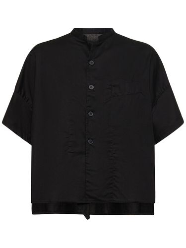 Camisa De Seda Con Manga Corta - YOHJI YAMAMOTO - Modalova