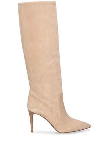 Mm Stiletto Suede Tall Boots - PARIS TEXAS - Modalova