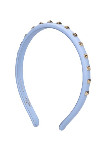 Diadema Rockstud De Piel - VALENTINO GARAVANI - Modalova