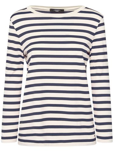 Leida Striped Jersey Long Sleeve T-shirt - WEEKEND MAX MARA - Modalova