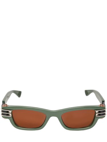 Bolt Squared Injected Acetate Sunglasses - BOTTEGA VENETA - Modalova