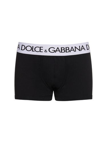 Calzoncillos Boxer De Algodón - DOLCE & GABBANA - Modalova