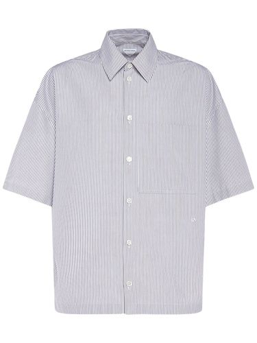 Classic Striped Cotton Shirt - BOTTEGA VENETA - Modalova