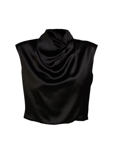 Blusa In Raso Di Viscosa / Collo - SAINT LAURENT - Modalova