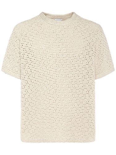 Camiseta De Algodón Texturizado - BOTTEGA VENETA - Modalova