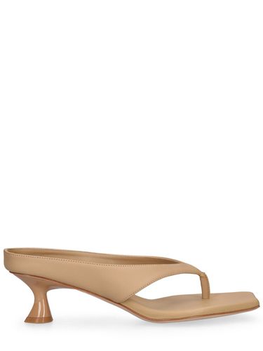 Mm Angela Leather Sandal Mules - STUDIO AMELIA - Modalova