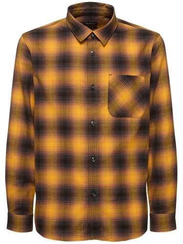 Camicia In Flanella Di Cotone Check - A.P.C. - Modalova