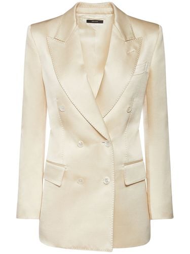 Blazer De Sarga De Mezcla De Lana - TOM FORD - Modalova