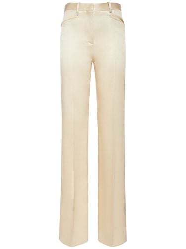 Pantalones De Sarga De Seda Y Lana - TOM FORD - Modalova