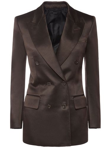 Blazer De Sarga De Mezcla De Lana - TOM FORD - Modalova