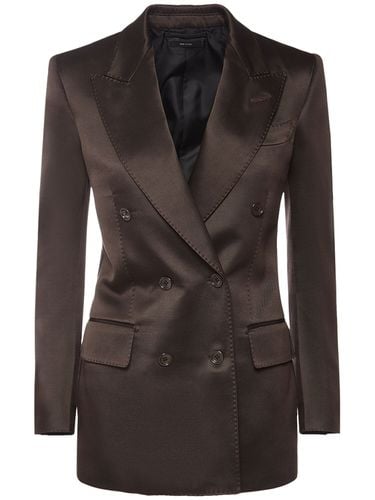 Wool Blend Twill Blazer - TOM FORD - Modalova