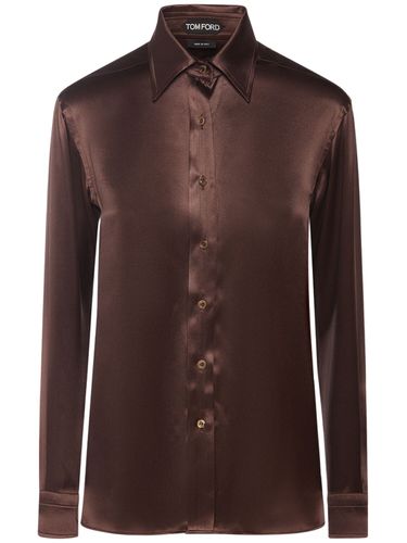 Fluid Silk Charmeuse Shirt - TOM FORD - Modalova