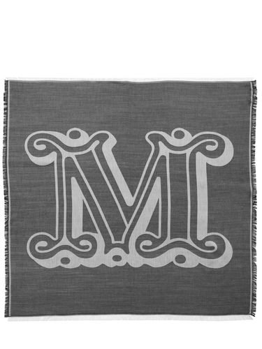 Doroty Maxi Monogram Jacquard Silk Scarf - MAX MARA - Modalova