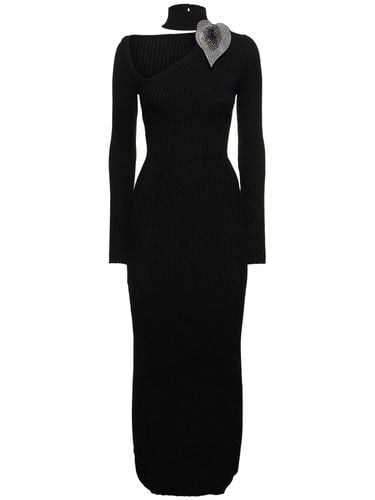 Cotton Knitted Long Dress - GIUSEPPE DI MORABITO - Modalova