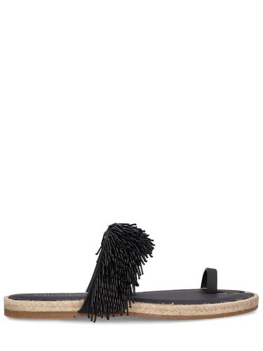 Gaia Glass Fringe Flat Sandals - STELLA MCCARTNEY - Modalova