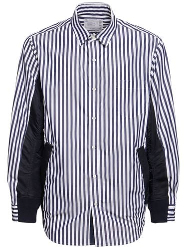 Cotton Poplin Shirt - SACAI - Modalova