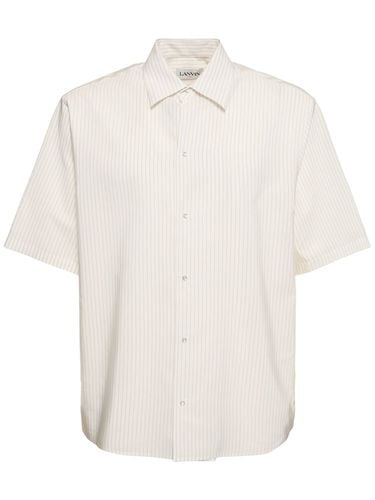 Striped Silk & Cotton Shirt - LANVIN - Modalova