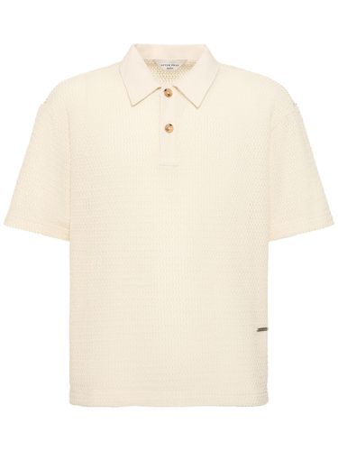 Lope Knitted Panel Polo - AFTER PRAY - Modalova