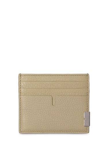 Sandon Grained Leather Card Case - BURBERRY - Modalova