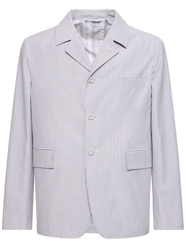 Unconstructed Cotton Blazer - THOM BROWNE - Modalova